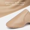 imageStelle Jazz Shoes for Women Men Leather Upper Slipon Dance Shoes UnisexTan
