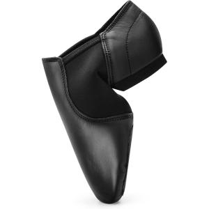 imageStelle Jazz Shoes for Women Men Leather Upper Slipon Dance Shoes UnisexBlack