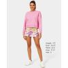 imageStelle Cropped Sweatshirts for Women Cotton Long Sleeve Crop Tops Crewneck Pullover Oversized SweaterBubblegum