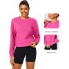 imageStelle Cropped Sweatshirts for Women Cotton Long Sleeve Crop Tops Crewneck Pullover Oversized SweaterCosmopolitan