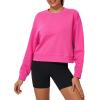 imageStelle Cropped Sweatshirts for Women Cotton Long Sleeve Crop Tops Crewneck Pullover Oversized SweaterCosmopolitan