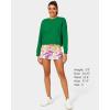 imageStelle Cropped Sweatshirts for Women Cotton Long Sleeve Crop Tops Crewneck Pullover Oversized SweaterKelly Green