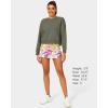 imageStelle Cropped Sweatshirts for Women Cotton Long Sleeve Crop Tops Crewneck Pullover Oversized SweaterUtility Green