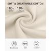 imageStelle Cropped Sweatshirts for Women Cotton Long Sleeve Crop Tops Crewneck Pullover Oversized SweaterWhite Beige