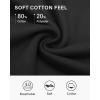 imageStelle Cropped Sweatshirts for Women Cotton Raglan Sleeve Crop Tops Crewneck Pullover Sweat ShirtsBlack