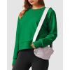 imageStelle Cropped Sweatshirts for Women Cotton Raglan Sleeve Crop Tops Crewneck Pullover Sweat ShirtsKelly Green
