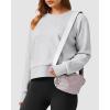imageStelle Cropped Sweatshirts for Women Cotton Raglan Sleeve Crop Tops Crewneck Pullover Sweat ShirtsUltra Light Grey