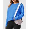 imageStelle Cropped Sweatshirts for Women Cotton Raglan Sleeve Crop Tops Crewneck Pullover Sweat ShirtsVibrant Blue