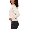 imageStelle Cropped Sweatshirts for Women Cotton Raglan Sleeve Crop Tops Crewneck Pullover Sweat ShirtsWhite Beige