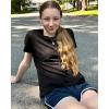 imageStelle Women T Shirts Crew Neck Short Sleeve Shirts Soft Summer Classic Fit TeesBlack