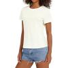 imageStelle Women T Shirts Crew Neck Short Sleeve Shirts Soft Summer Classic Fit TeesCreme