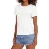 imageStelle Women T Shirts Crew Neck Short Sleeve Shirts Soft Summer Classic Fit TeesOffwhite