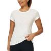 imageStelle Womens Modal Soft Crewneck Short Sleeve T Shirts Summer Casual Basic Tops TeesCreme