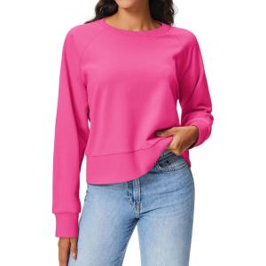imageStelle Cropped Sweatshirts for Women Cotton Raglan Sleeve Crop Tops Crewneck Pullover Sweat ShirtsCosmopolitan
