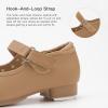 imageStelle Tap Shoes for Girls Boys Patent Leather Detachable Bow Dance ShoesToddlerLittle KidBig KidTan