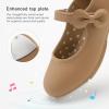 imageStelle Girls Tap Shoes Toddler Dance Shoes PU Leather Easy StrapToddlerLittle KidBig KidTan