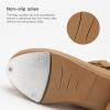 imageStelle Girls Tap Shoes Toddler Dance Shoes PU Leather Easy StrapToddlerLittle KidBig KidTan