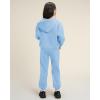 imageStelle Girls Athletic Sweatsuit 2 Pieces Sweatshirts and Pant Long Sleeve Zip Up with Pockets Outfits SetBlue