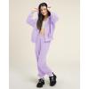 imageStelle Girls Athletic Sweatsuit 2 Pieces Sweatshirts and Pant Long Sleeve Zip Up with Pockets Outfits SetLavender