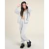 imageStelle Girls Athletic Sweatsuit 2 Pieces Sweatshirts and Pant Long Sleeve Zip Up with Pockets Outfits SetLight Heather Grey