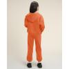 imageStelle Girls Athletic Sweatsuit 2 Pieces Sweatshirts and Pant Long Sleeve Zip Up with Pockets Outfits SetOrange