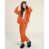 imageStelle Girls Athletic Sweatsuit 2 Pieces Sweatshirts and Pant Long Sleeve Zip Up with Pockets Outfits SetOrange