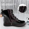 imageStelle Kids Boots Toddler Girl Boots DIY Combat Ankle Boots Side ZipperBlack Pat