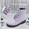 imageStelle Kids Boots Toddler Girl Boots DIY Combat Ankle Boots Side ZipperLilac