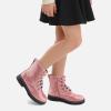 imageStelle Kids Boots Toddler Girl Boots DIY Combat Ankle Boots Side ZipperPink Glitter