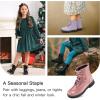 imageStelle Kids Boots Toddler Girl Boots DIY Combat Ankle Boots Side ZipperPink Glitter