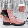 imageStelle Kids Boots Toddler Girl Boots DIY Combat Ankle Boots Side ZipperPink Glitter