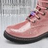 imageStelle Kids Boots Toddler Girl Boots DIY Combat Ankle Boots Side ZipperPink Glitter