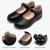 imageStelle Girls School Shoes Mary Jane Uniform Dress Flat Shoes Retro Style Oxford Church Music RecitalsLittleBig KidsBlack