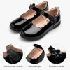 imageStelle Girls School Shoes Mary Jane Uniform Dress Flat Shoes Retro Style Oxford Church Music RecitalsLittleBig KidsPublack Patent