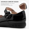 imageStelle Girls School Shoes Mary Jane Uniform Dress Flat Shoes Retro Style Oxford Church Music RecitalsLittleBig KidsPublack Patent