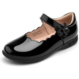 imageStelle Girls School Shoes Mary Jane Uniform Dress Flat Shoes Retro Style Oxford Church Music RecitalsLittleBig KidsPublack Patent