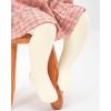 imageStelle Toddler Girls Tights Baby Cable Knit Thick Stockings Cotton Winter Warm Leggings Pantyhose 123 Pack1ivory