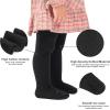 imageStelle Toddler Girls Tights Baby Cable Knit Thick Stockings Cotton Winter Warm Leggings Pantyhose 123 PackBlackwhitegrey