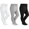 imageStelle Toddler Girls Tights Baby Cable Knit Thick Stockings Cotton Winter Warm Leggings Pantyhose 123 PackBlackwhitegrey