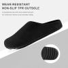 imageStelle Clogs Women Mens Arch Support Suede Soft Cork Footbed Sandals Potato Shoes Slip on Home Slippers NonSlip ComfortBlack