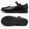 imageStelle Girls School Shoes Mary Jane Uniform Dress Shoes Black Retro Flat Oxford Church Music RecitalsLittleBig KidsBlack