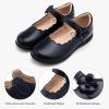 imageStelle Girls School Shoes Mary Jane Uniform Dress Shoes Black Retro Flat Oxford Church Music RecitalsLittleBig KidsNavy