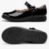 imageStelle Girls School Shoes Mary Jane Uniform Dress Shoes Black Retro Flat Oxford Church Music RecitalsLittleBig KidsPublack Patent