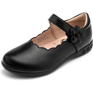 imageStelle Girls School Shoes Mary Jane Uniform Dress Shoes Black Retro Flat Oxford Church Music RecitalsLittleBig KidsBlack