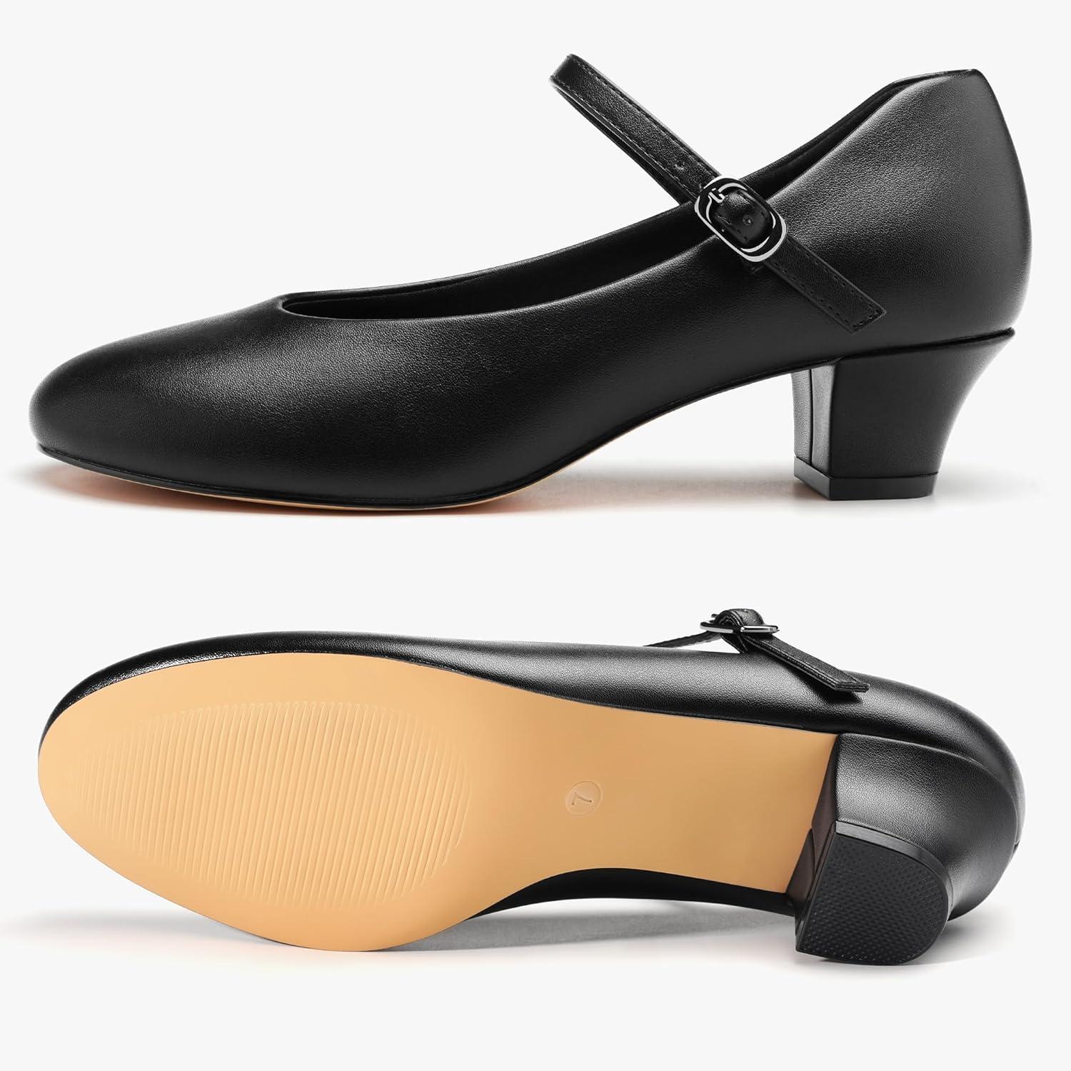 imageStelle 15quot Character Shoes for Women Dance Shoes Stylish Ankle Strap for Ballroom Salsa Tango Flamenco LatinBlack