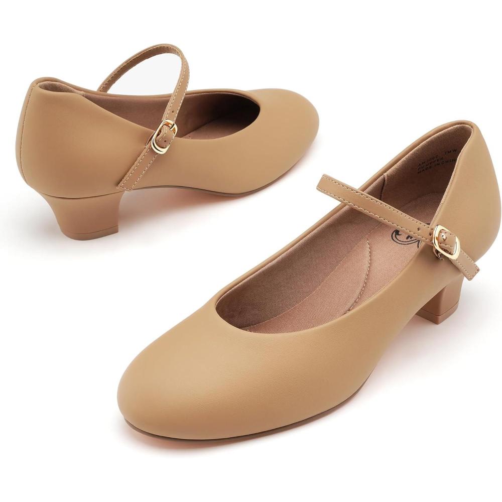 imageStelle 15quot Character Shoes for Women Dance Shoes Stylish Ankle Strap for Ballroom Salsa Tango Flamenco LatinTan