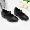 imageStelle Tap Shoes for Girls Toddler PU Tap Dance Shoes for ToddlerLittle KidsBig KidsBlack Matte