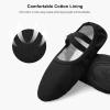 imageStelle Ballet Shoes for Women Girls Canvas Ballet Slipper Dance Shoes Yoga ShoesBlack 2