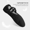 imageStelle Ballet Shoes for Women Girls Canvas Ballet Slipper Dance Shoes Yoga ShoesBlack 2
