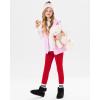 imageStelle Girls Fleece Lined Leggings Youth High Waist Warm Winter Athletic Yoga Pants with Hidden PocketRed